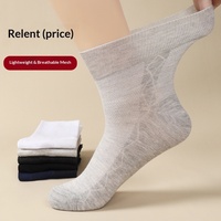 7139 Nouvelles chaussettes mi-mollet en coton pour hommes, printemps-été, respirantes, anti-transpiration, pour pieds larges et épaissis, chaussettes décontractées