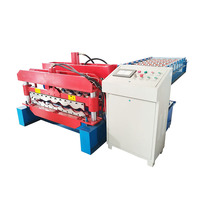 Meilleur prix, garantie de deux ans, machine de formage de rouleaux de tuiles métalliques entièrement équipée, directement de l'usine