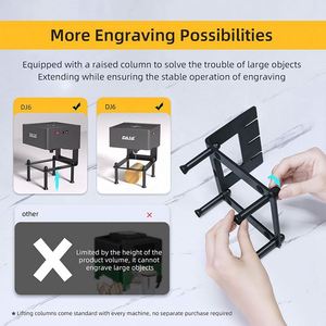<span class=keywords><strong>Daja</strong></span> Mini <span class=keywords><strong>Dj6</strong></span> Máquinas de marcado láser Impresora láser Grabador láser para foto en Diy Madera Plástico Bambú Cuero - Product Image 6