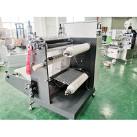 Machine de découpe automatique de rouleaux d'étiquettes de papier autocollantes, découpeuse de feuilles autocollantes semi-rotatives