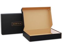 Caja de Regalo Plegable de Papel con Estampado Dorado Personalizada para Joyería, Ropa y Envío de Regalos de Lujo
