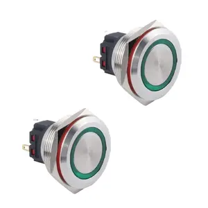 Ring Illumination 28mm Push Button Switch Self Lock Push Button Switch antivandal spinac tlacitkovy spinac