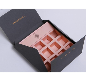 Caja de Embalaje de Chocolate de Lujo Ecológica Personalizada, con Relieve, Laminación Mate, Capacidad para 3/6/8 Piezas, Logotipo Personalizado, Caja de Regalo para <span class=keywords><strong>Sushi</strong></span> - Product Image 4