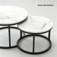 Table d'appoint minimaliste moderne créative et mobile, table basse carrée élégante en fer et métal pour salon