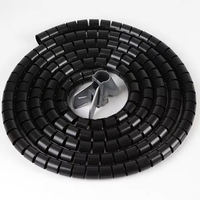 Organisateur de câbles PE 8mm-30mm, gaine de câble, tube spiralé coloré pour gestion des fils d'ordinateur