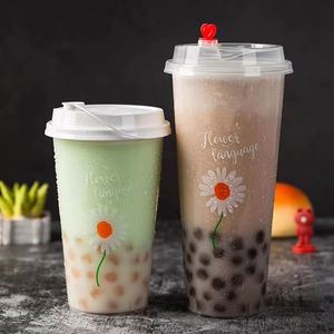 Vasos Desechables de Plástico PP Duro Transparente Esmerilado para Bebidas, con Logotipo Personalizado, 500ml/700ml/1000ml, para Té de Burbujas Boba, Venta al Por Mayor - Product Image 4