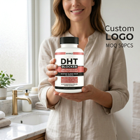 Complément alimentaire pour la croissance des cheveux, formule avancée 5000 MCG, bloqueur de DHT, biotine végétalienne, capsules pour la santé des cheveux, étiquette personnalisée OEM ODM GMP