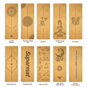 Tapis de yoga et de gym de haute qualité à prix de gros, tapis de sol en caoutchouc TPE résistant et imperméable, tapis d'exercice enroulable - Product Image 3