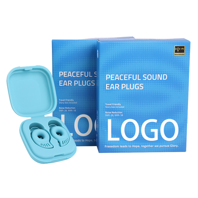 Custom Logo Silicone Ear Plugs Noise Reduction Reusable Earplugs for Sleep Concert Travel OEM ODM