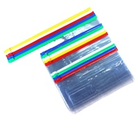 Sobres con Cierre de Polipropileno Ecológicos para la Escuela, Precio de Fábrica, Transparentes, Tamaños A4, A5, A6, Bolsillo para Etiquetas de PVC, Carpeta de Documentos con Cierre de Plástico