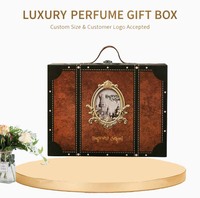 Boîte en bois de luxe Xingyi Chang pour ensemble de bijoux/Boîte de style rétro non finie avec sangle pratique, boîte rétro pour cadeaux d'anniversaire