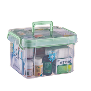 Caja de almacenamiento de plástico con tapa caja de medicina caja de almacenamiento de medicina multicapa de plástico kits médicos - Product Image 4
