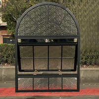Ventanillas de aluminio grandes perfectamente diseñadas al por mayor con marco de acero inoxidable y vidrio templado de fábrica china