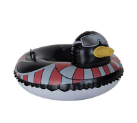 Waterhan FPF071 Luge gonflable robuste pliable de 100 cm en cuir de canard noir, fabriquée au Guangdong pour adultes