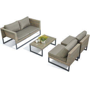 Nouvelle Mode Espace Sauver Terrasse Patio Meubles En Osier Extérieur Canapé De Jardin En Rotin - Product Image 3