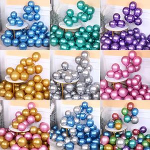 Großhandel Metallische Latex-Ballons Mehrfarbige Metall-Ballons 50 Stück Hochzeit Geburtstag Babyparty Party Hintergrund Deko Ballons - Product Image 1