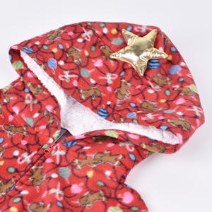 Bambini personalizzato di natale cappuccio decorazione stella vestiti costumi tutina pigiama per i bambini - Product Image 3