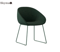 Canapé chaise longue meubles de restauration moderne style italien luxe loisirs bras canapé chaise ensemble pieds en acier inoxydable chaise longue