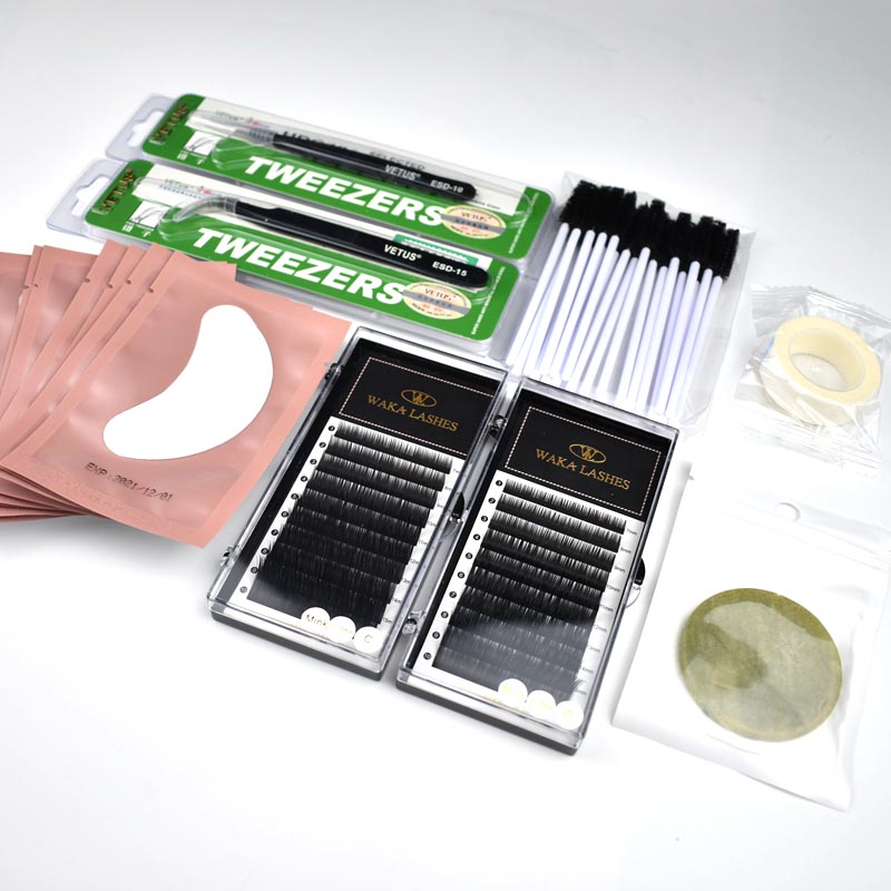 Китайский производитель, оптовая продажа индивидуальных ресниц, набор для тренировки наращивания норковых ресниц