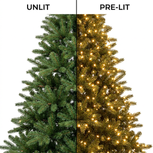 <span class=keywords><strong>Sapin</strong></span> de Noël pré-éclairé en PE de qualité supérieure, 7,5 à 12 pieds, réaliste, toucher naturel, articulé, 3000 lumières <span class=keywords><strong>LED</strong></span>, personnalisable, livraison directe - Product Image 2
