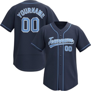 Uniforme Deportivo Personalizado Estampado y Cosido, Camiseta de Manga Corta con Cuello en V, de Secado Rápido, Spandex/Poliéster, Unisex, para Béisbol - Product Image 5