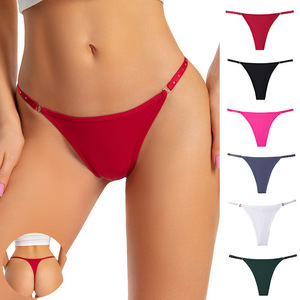 Venta al por mayor de ropa interior ajustable sin costuras para las mujeres ropa interior Sexy No Show <span class=keywords><strong>String</strong></span> Traceless Bikini bragas descaradas - Product Image 1