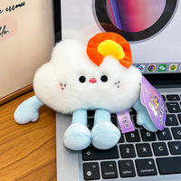 Jolie poupée en peluche aimantée pour réfrigérateur, série Aliments marins, ornement magnétique suspendu, cadeau pour bébé, en coton PP, anti-stress, apaisant, tendance