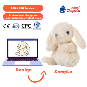 Peluche <span class=keywords><strong>Coniglio</strong></span> Morbido Personalizzabile OEM ODM, Giocattolo di Peluche Super Morbido Ricamato, Cartone Animato Carino, Certificato ASTM CPC EN71 CE - Product Image 1