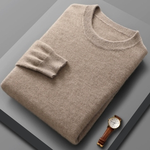 Pullover da <span class=keywords><strong>Uomo</strong></span> a <span class=keywords><strong>Manica</strong></span> <span class=keywords><strong>Lunga</strong></span> in Cachemire e <span class=keywords><strong>Lana</strong></span> Merino, Girocollo, Tinta Unita, Casual, Lavorato a Maglia - Product Image 4
