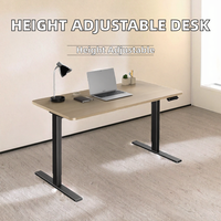 Bureau électrique réglable pour la maison et le bureau, double moteur, assis-debout, avec structure en acier, design moderne