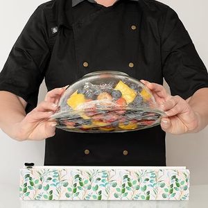 HuamaohengchunEucalyptus Refillable <b>Plastic</b> <b>Wrap</b> Dispenser - One 12" x 250' Roll of Professional Grade <b>Plastic</b> <b>Wrap</b> - BPA Free - Product Image 6