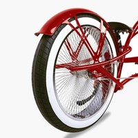 Nouveau Style Haute Qualité 26 Pouces Beach Cruiser Vélo Cadre En Acier Stretch Chopper Cruiser Vélo