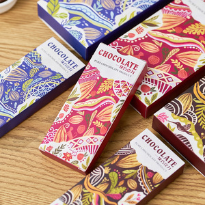 Boîte d'emballage de barre de <span class=keywords><strong>chocolat</strong></span> noir de Dubaï personnalisée en gros emballage en papier carton pliable de <span class=keywords><strong>chocolat</strong></span> de bonbon pour les petites entreprises - Product Image 1