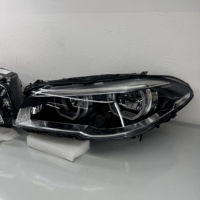 Pour BMW F10 F18 2009-2017 avec phares LED modifiés M5, feux de jour jaunes et blancs, ensemble de phares