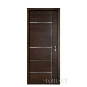 Modern iç tasarım otel evi banyo uygulaması için döner kapılar su geçirmez MDF katı ahşap kaplama fiberglas ekran - Product Image 4