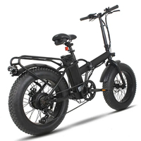 Vélo électrique pliable 20 pouces gros pneu 48V 17.5Ah batterie au lithium vélo électrique pliable 1000w avec batterie sur tige de selle