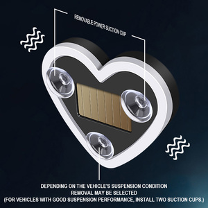 Luz LED <span class=keywords><strong>Interior</strong></span> para Auto, <span class=keywords><strong>Solar</strong></span>, Color Rosa, con Forma de Corazón Rojo, Romántica, para Decoración de Automóviles - Product Image 4