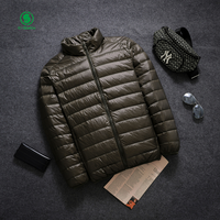 Nouveau style de vestes coupe-vent légères style duvet de canard blanc veste d'extérieur décontractée personnalisée pour hommes