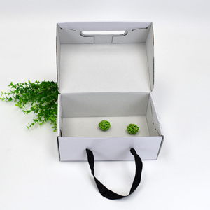 Bán buôn hộp giày dày sóng E hộp giấy biểu tượng tùy chỉnh hộp giày di động cho Pops Giày khởi động với Ribbon xử lý - Product Image 2