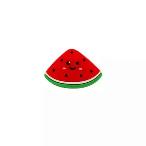 Wholesale Food Grade Baby Jewelry Teething Chewable Watermelon Soft Silicone Bead