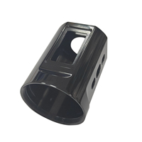 Boîtier de cylindre en alliage d'aluminium usiné CNC de haute précision, coque cylindrique personnalisée avec extrémité filetée pour appareil électronique OEM