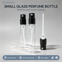 Flacon de parfum premium 2 ml, emballage de flacon de parfum, vaporisateur atomiseur 1,5 ml, échantillon de parfum en verre, flacon en verre