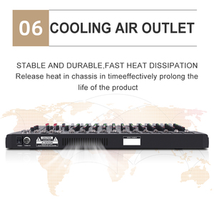 RF120 13-Channel Professional <strong>DJ</strong> Mixer <strong>Controller</strong> 24 DSP +48V Phantom Power Plastic Metal Construction for Studio Live Stage - Product Image 4