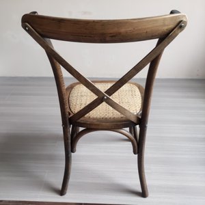 Kursi salib Tumpuk, kursi pesta pernikahan kayu, kursi selempang vintage - Product Image 5