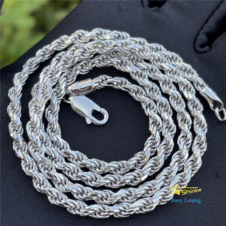 ロング silver 925 シルバー ループ チェーン ネックレス ツイスト