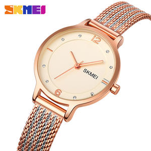 Direct Watch Manufacturer OEM Custom Logo Unique Design Skmei 1874 round Dial Stainless Steel Ladies Quartz Watches - Product Image 4
