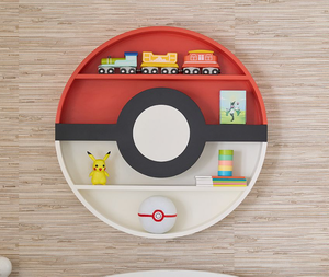 Étagère murale en bois massif inspirée de Pokémon - JUNJI - Étagère de présentation pour objets de collection et décoration de chambre d'enfant - Product Image 3