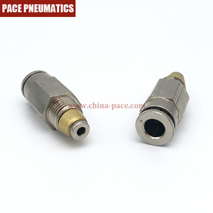 อุปกรณ์นิวเมติกแอร์ด้ายเมตริกประทับตราคู่กดเพื่อเชื่อมต่อวาล์วตรวจสอบแรงดันสูง - Product Image 3