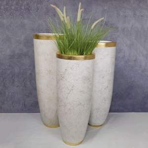 Pots de fleurs extérieurs en fibre de verre design moderne balle <span class=keywords><strong>haut</strong></span> étage grand cercle <span class=keywords><strong>d</strong></span>écor extérieur urbain ou <span class=keywords><strong>intérieur</strong></span> <span class=keywords><strong>pour</strong></span> centre commercial - Product Image 6