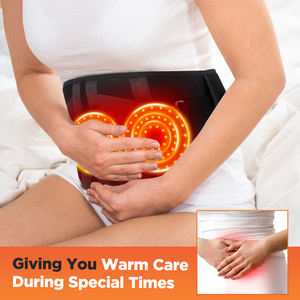 Masajeador de soporte Lumbar inalámbrico, luz roja, calefacción, vibración, compresa caliente, cinturón de masaje de espalda eléctrico con soporte de cintura - Product Image 4